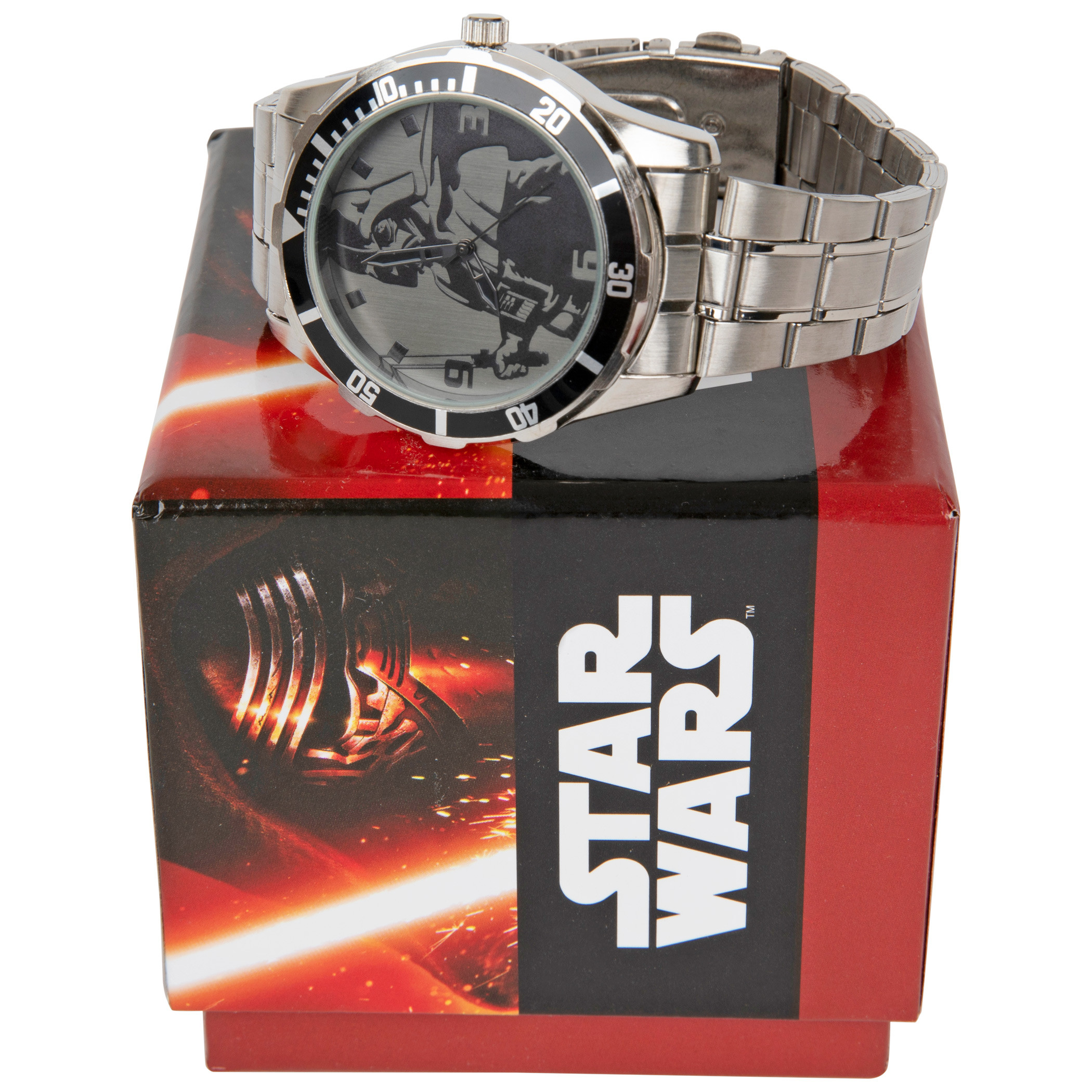 Star Wars Original Trilogy Darth Vader Watch with Stainless Metal Band